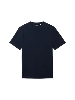Herren Tom Tailor T-Shirt mit Piqué Struktur