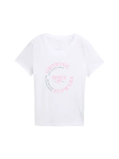 Damen Tom Tailor Denim T-Shirt mit Print