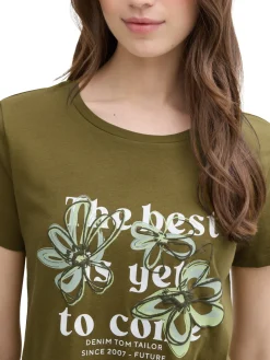 Damen Tom Tailor Denim T-Shirt mit Print