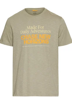 Herren Camel Active T-Shirt mit Print aus Organic Cotton