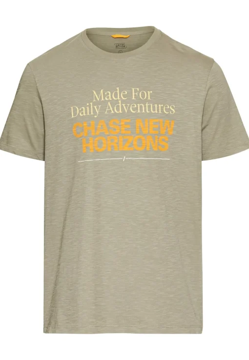 Herren Camel Active T-Shirt mit Print aus Organic Cotton
