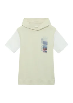 Kinder s.Oliver T-Shirt mit Print- und Kontrastdetails