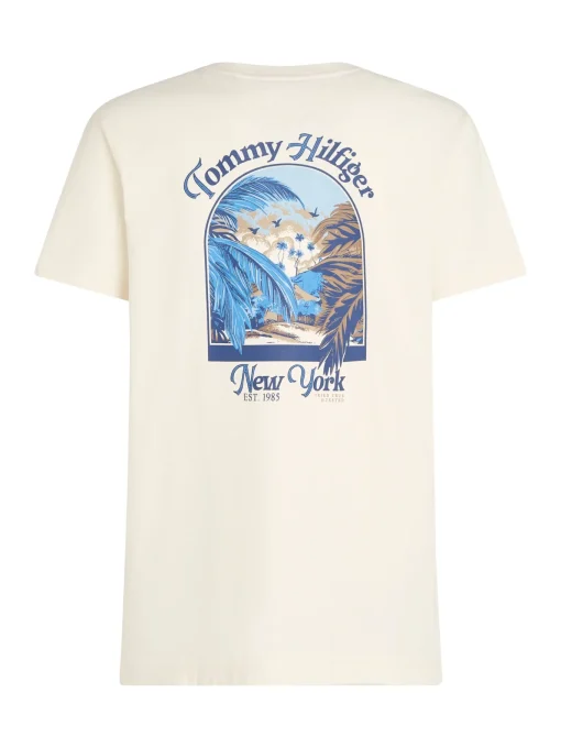 Herren Tommy Hilfiger T-Shirt mit Rückenprint