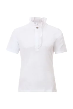 Damen Rich & Royal T-Shirt mit Rüschenkragen