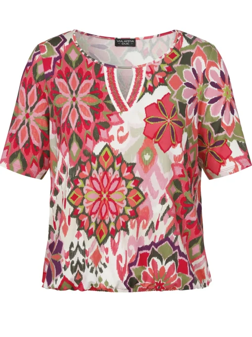 Damen Via Appia Due T-Shirt mit Rundhals