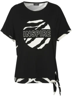 Damen Via Appia Due T-Shirt mit Rundhals und Strass