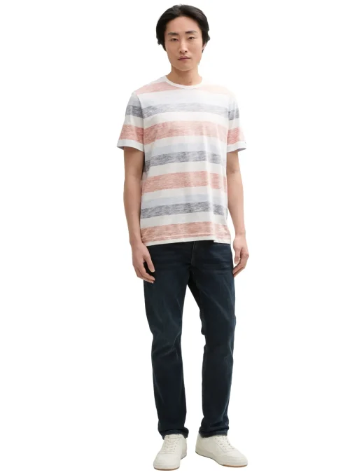 Herren Tom Tailor T-Shirt mit Streifenmuster