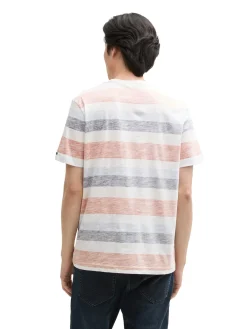 Herren Tom Tailor T-Shirt mit Streifenmuster
