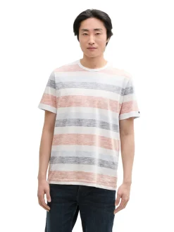 Herren Tom Tailor T-Shirt mit Streifenmuster