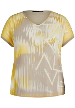 Damen Lecomte T-Shirt mit V-Ausschnitt