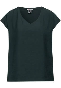 Damen Street One T-Shirt mit V-Ausschnitt