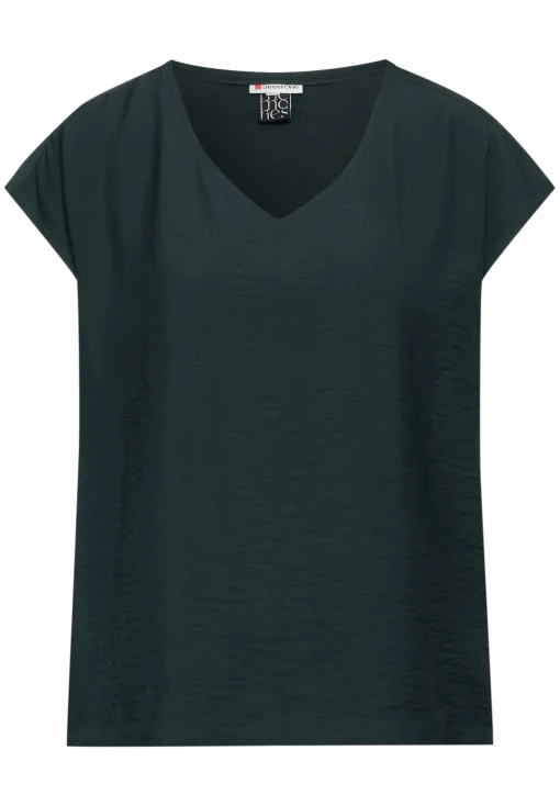 Damen Street One T-Shirt mit V-Ausschnitt