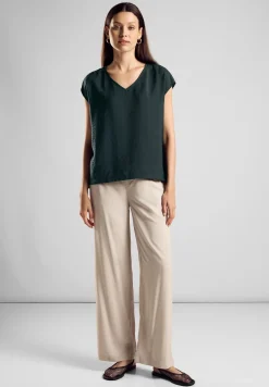 Damen Street One T-Shirt mit V-Ausschnitt