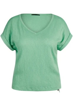Damen Lecomte T-Shirt mit V-Ausschnitt