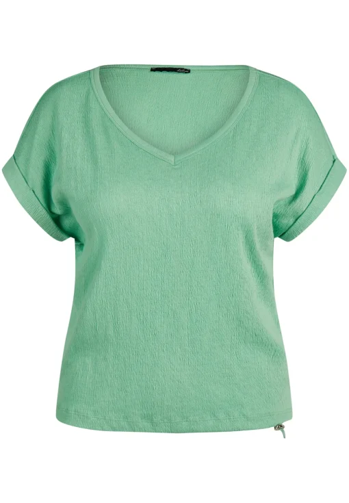 Damen Lecomte T-Shirt mit V-Ausschnitt