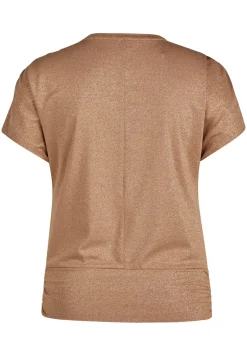 Damen Lecomte T-Shirt mit V-Ausschnitt