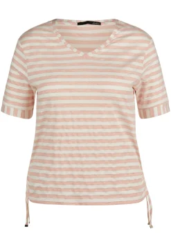 Damen Lecomte T-Shirt mit V-Ausschnitt