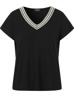 Damen Via Appia Due T-Shirt mit V-Ausschnitt