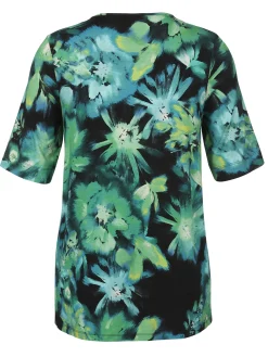Damen Via Appia Due T-Shirt mit V-Ausschnitt und Pailletten