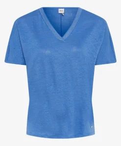 Damen Brax T-Shirt mit V-Neck