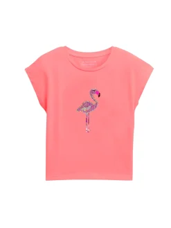 Kinder Tom Tailor Denim T-Shirt mit Wendepailletten