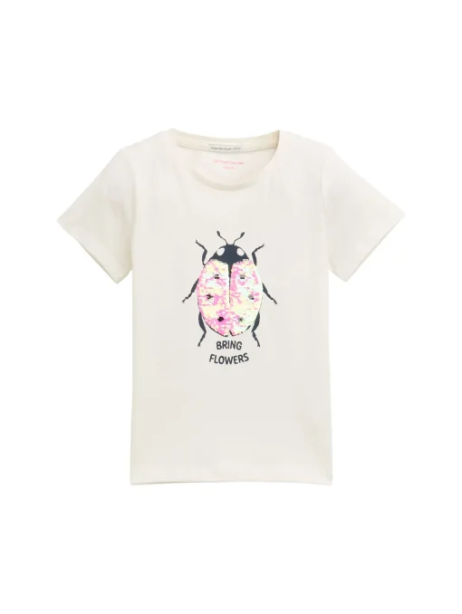 Kinder Tom Tailor Denim T-Shirt mit Wendepailletten