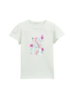 Kinder Tom Tailor Denim T-Shirt mit Wendepailletten