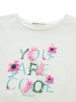Kinder Tom Tailor Denim T-Shirt mit Wendepailletten