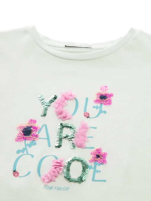 Kinder Tom Tailor Denim T-Shirt mit Wendepailletten