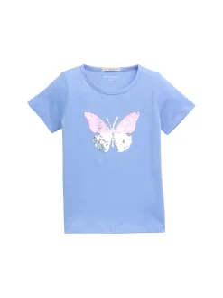 Kinder Tom Tailor Denim T-Shirt mit Wendepailletten