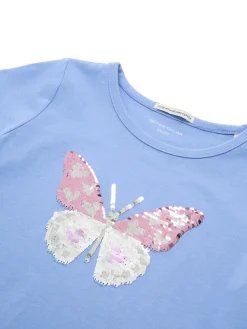 Kinder Tom Tailor Denim T-Shirt mit Wendepailletten