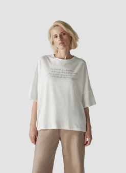 Damen Lecomte T-Shirt mit Wording