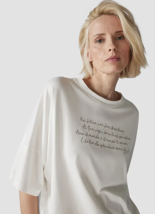 Damen Lecomte T-Shirt mit Wording