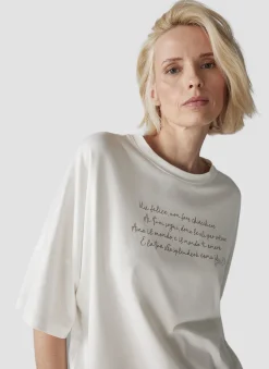 Damen Lecomte T-Shirt mit Wording