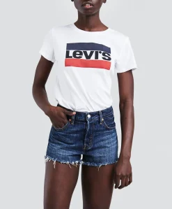 Damen Levi's T-Shirt Print weiß