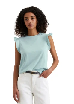 Damen Marc O´Polo Denim T-Shirt, SLL, Ruffles