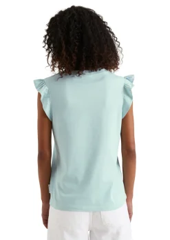 Damen Marc O´Polo Denim T-Shirt, SLL, Ruffles