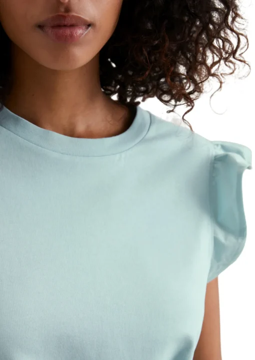Damen Marc O´Polo Denim T-Shirt, SLL, Ruffles