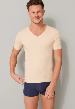 Herren Schiesser T-shirt V-Ausschnitt