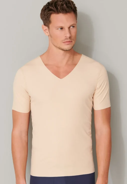 Herren Schiesser T-shirt V-Ausschnitt