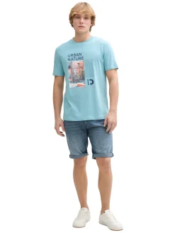 Herren Tom Tailor Denim TTPIERS Slim Jeans Shorts mit Stretch