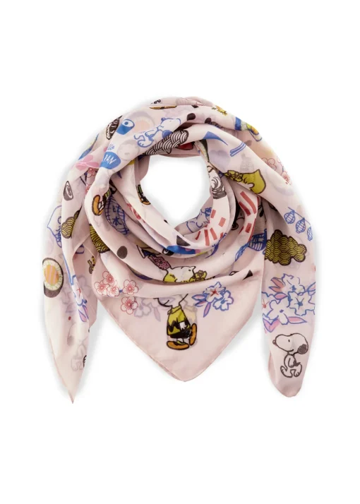 Damen Codello Tuch aus recyceltem Polyester mit Peanuts-Motiven