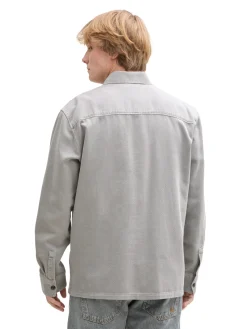 Herren Tom Tailor Denim Twill Overshirt aus Baumwolle