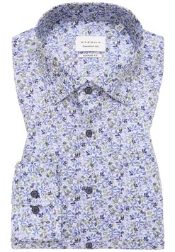 Herren Eterna Twillhemd mit floralem Print