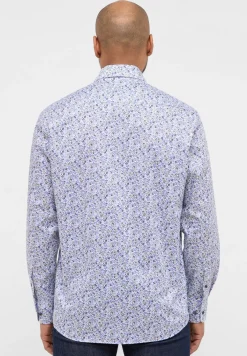 Herren Eterna Twillhemd mit floralem Print