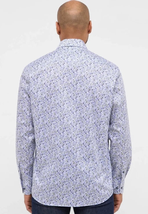 Herren Eterna Twillhemd mit floralem Print