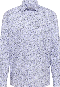 Herren Eterna Twillhemd mit floralem Print