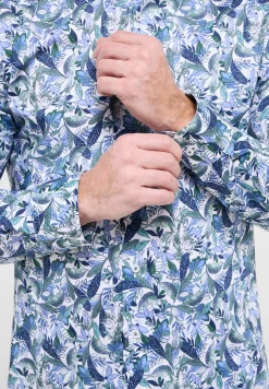 Herren Eterna Twillhemd mit Print