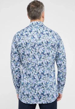 Herren Eterna Twillhemd mit Print