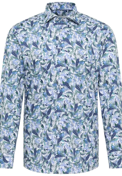 Herren Eterna Twillhemd mit Print